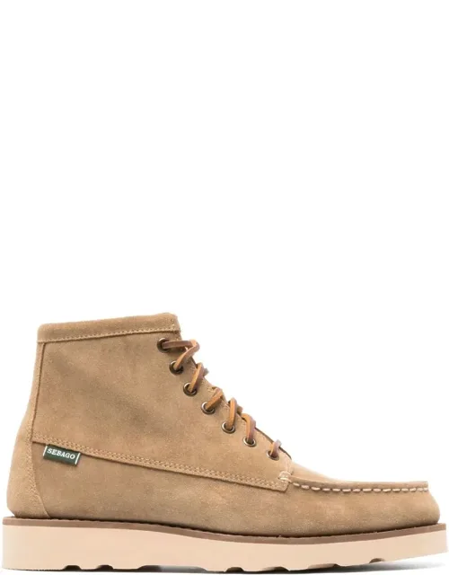 High-top Leather Sneakers