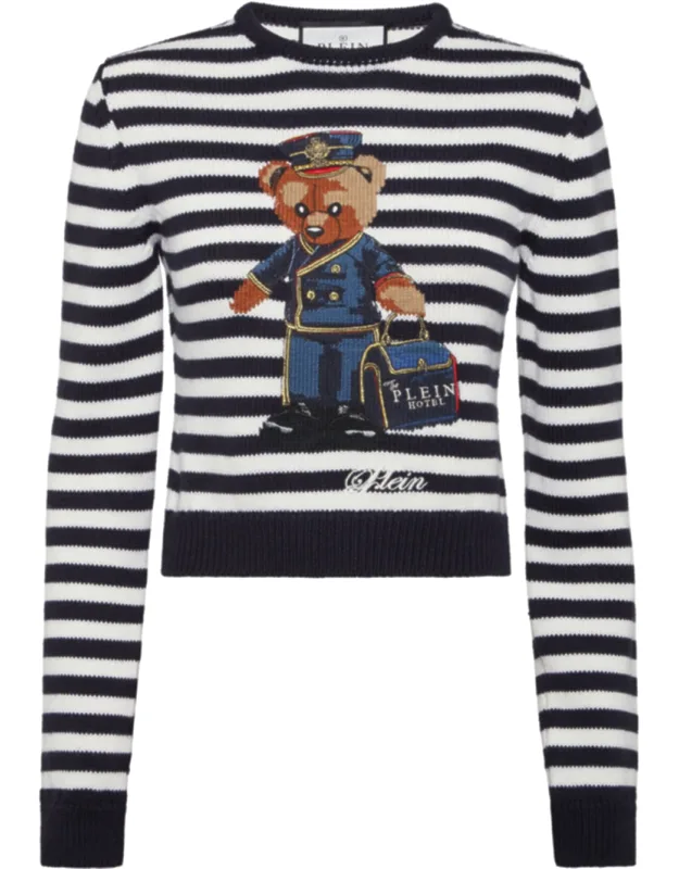 Striped Round Neck Pullover
