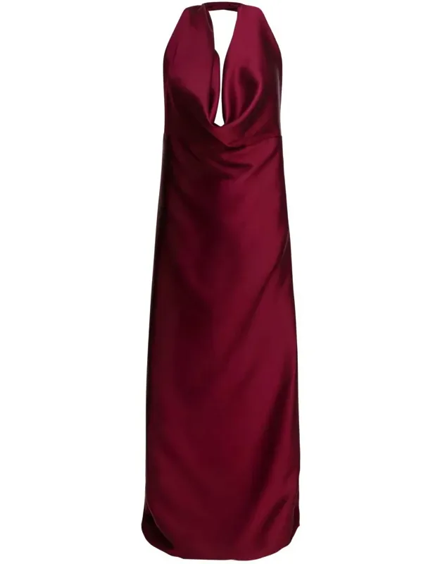 Flared Dress With American Neckline