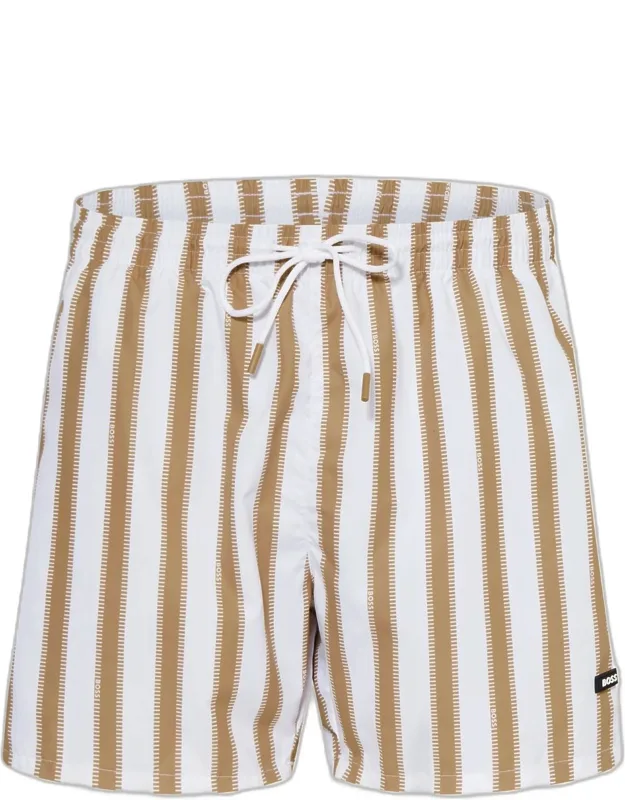 Pirahna Striped Swim Trunks