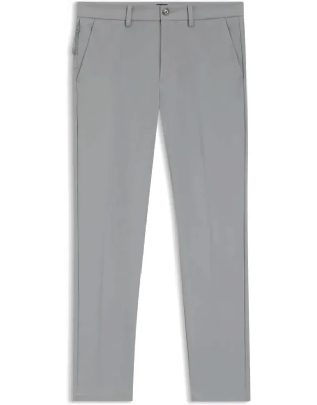 Slim-fit Pants With Secure Zipped Pocket And Added Stretch