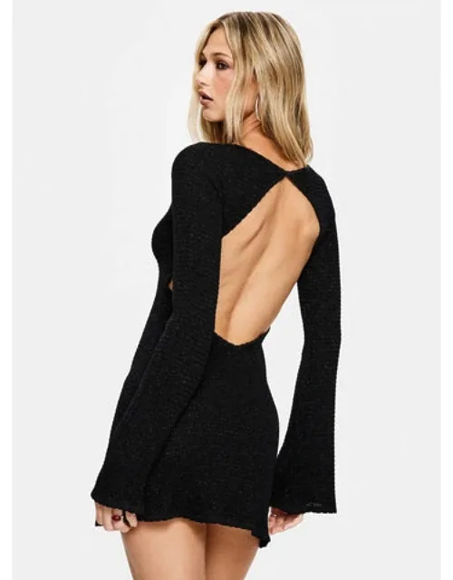 Rhapsody Long Sleeve Knit Mini Dress