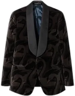 The Soho - Tailored-fit Velvet Evening Blazer