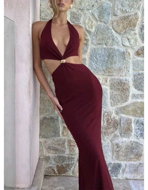 Idella Halter Cut Out Maxi Dress
