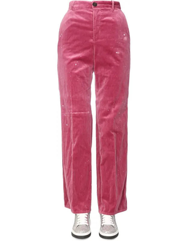 Dsquared Roadie Pants With Bootcut Fit And Destroyed Details