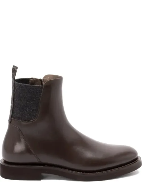 Shoes Calf Leather Side Zip Fastening