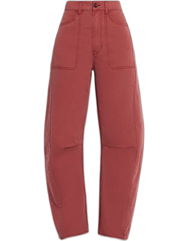 High-rise Barrel Jeans