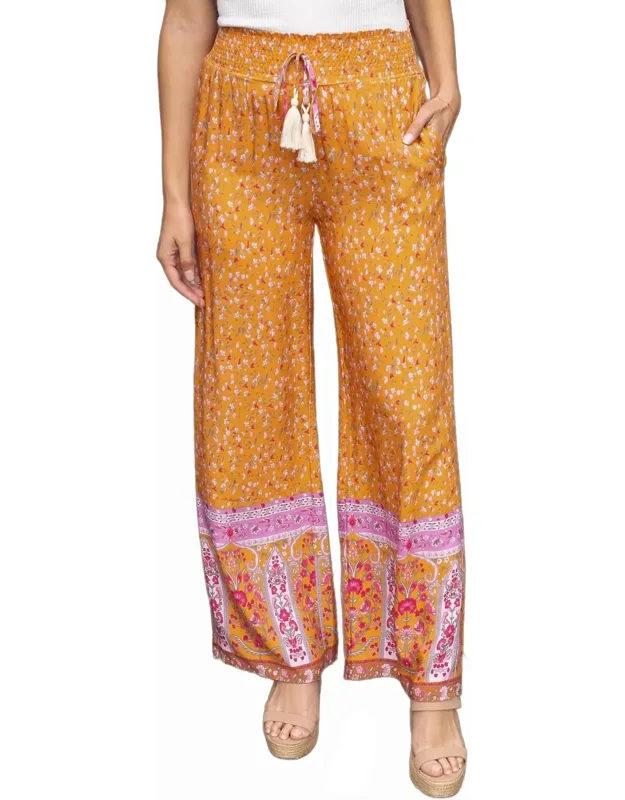 Floral Wide Leg Pants