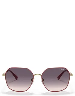 Vogue Eyewear Sunglasses Vo4198s Top Red / Gold Metal Italy