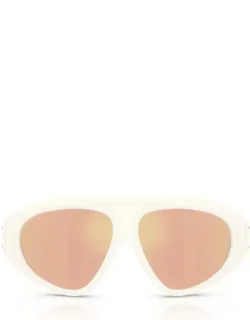 Moncler Sunglasses Aviator Matte Vanilla Acetate Italy