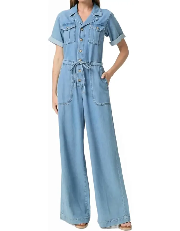 Rumi Button Front Jumpsuit