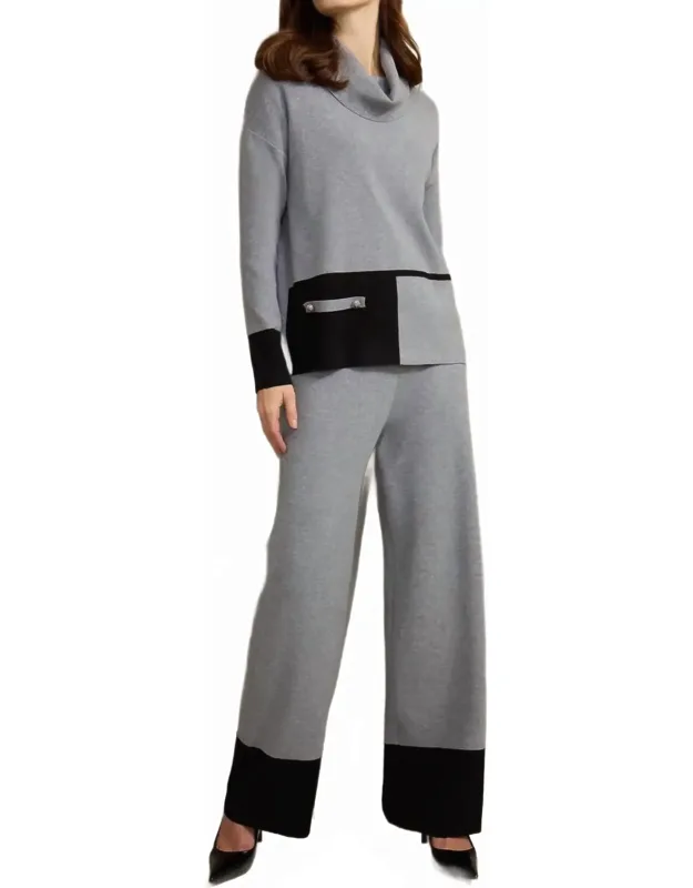 Wide Leg Knitted Pants