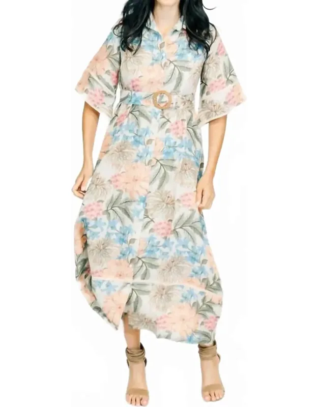Flora Begonia Dress