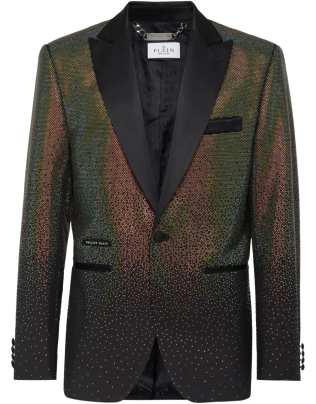 Blazer With Rainbow Stones