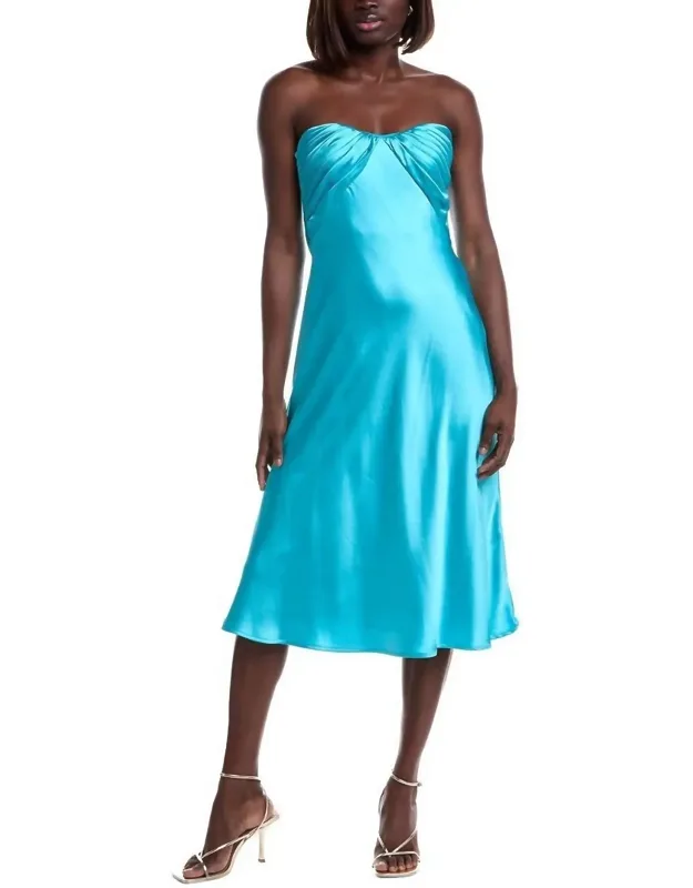 Imara Satin Midi Dress