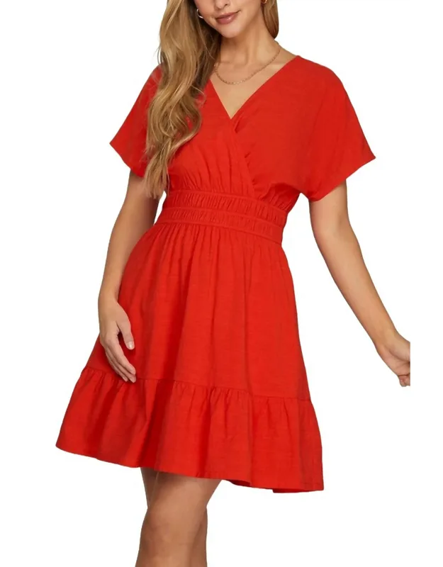 Dolman Sleeve Mini Dress