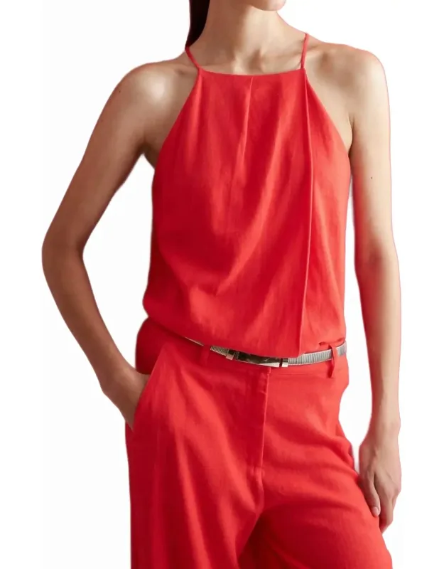 Linen Halter Top