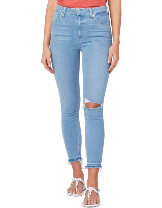 Ripped Crop Skinny Jeans