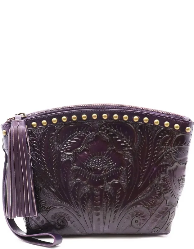 Belle Flour Wristlet Pouch Bag