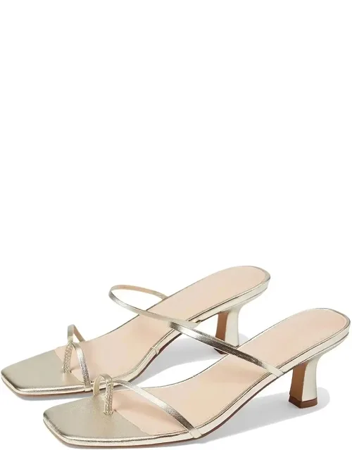 Aria Leather Kitten Heel Sandals