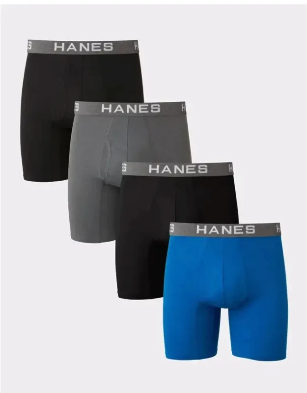 Ultimate Underwear Multi Comfort Flex Fit Boxer Briefs 4-pack