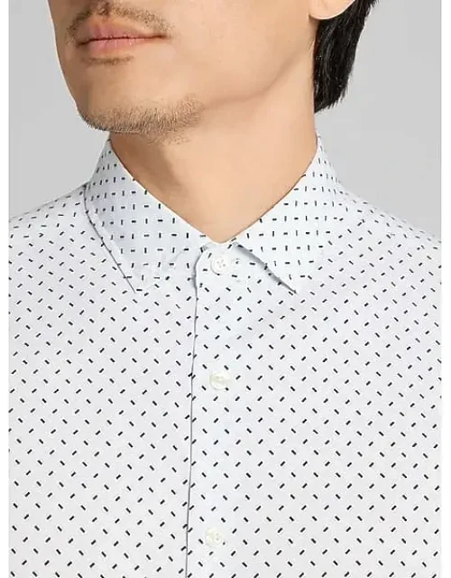 Big & Tall Slim Fit 4-way Stretch Button Up Shirt