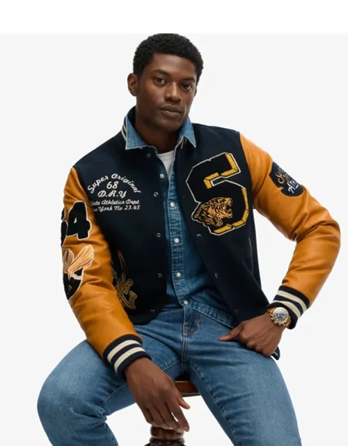 Vintage Patched Varsity Jacket