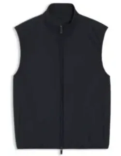 Knit-trim Gilet With Water-repellent Finish