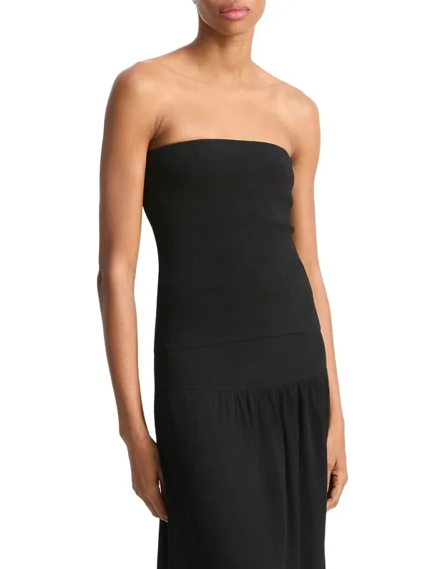 Compact Sweater Tube Top