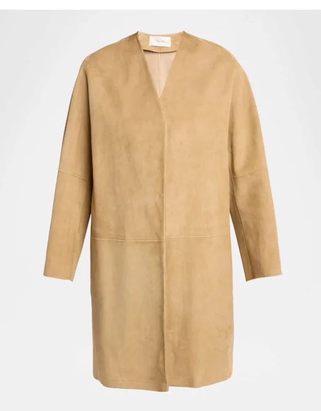Alarico Suede Open Coat