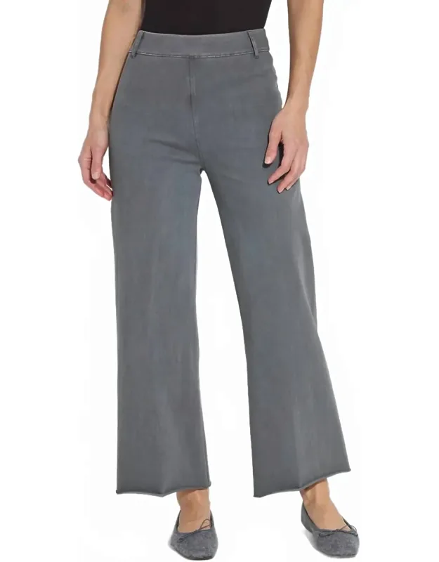 Wide Knit Denim Jeans