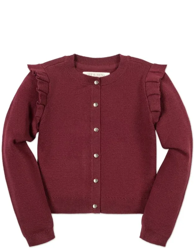 Pleated Shoulder Cardigan