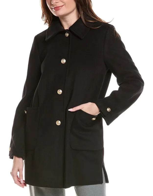 Wool-blend Coat