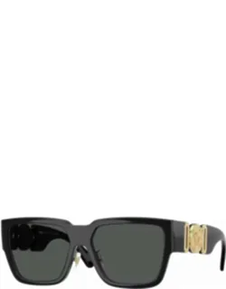 Sunglasses Square Full Rim, Black Frame And Dark Grey Lens Ve4483dgb1
