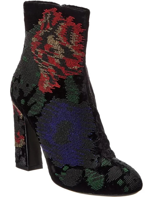 Chunky Velvet Boot