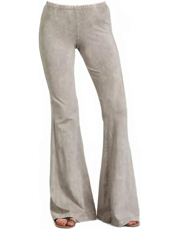 Mineral Wash Bell Bottom Soft Pants