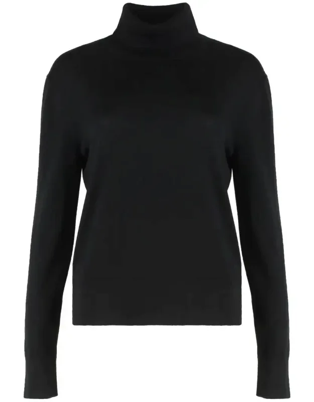 High Neck Sweater In Merino Wool