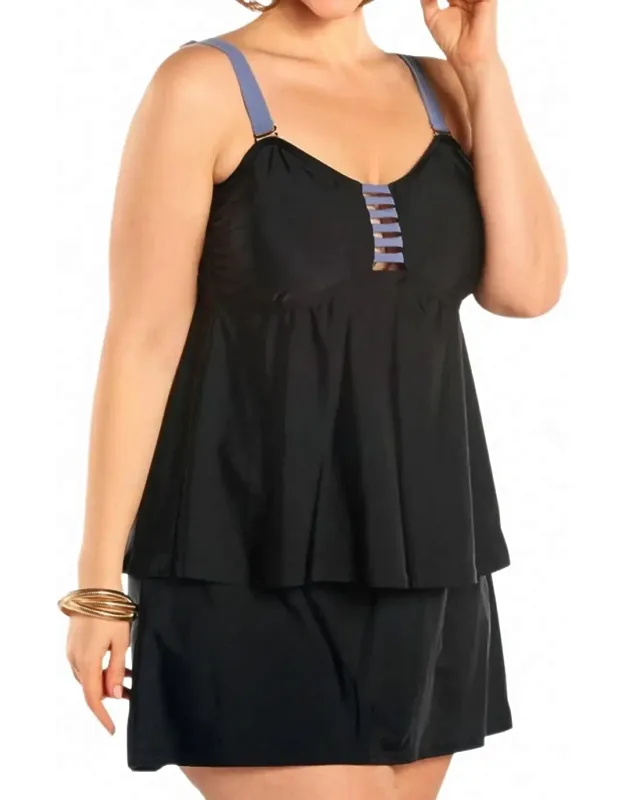 Trellis Bandeau Tankini Set
