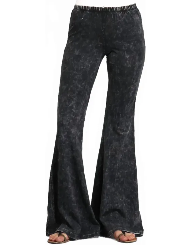 Mineral Wash Bell Bottom Soft Pants