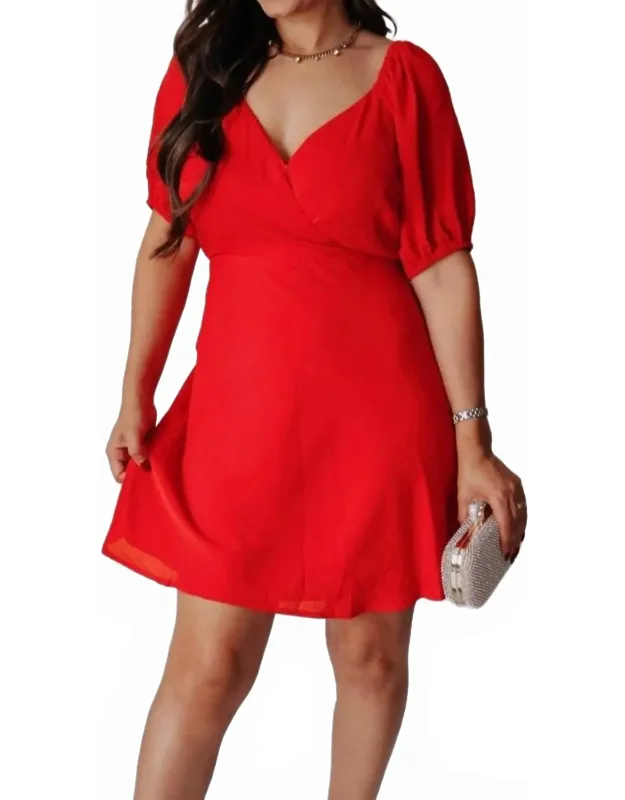 A Demure Holiday Mini Dress