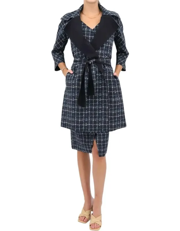Saveria Belted Trench Coat