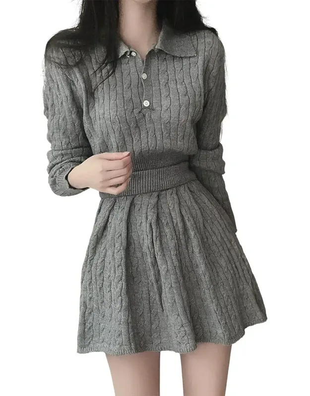 Sweater And Skirt Set