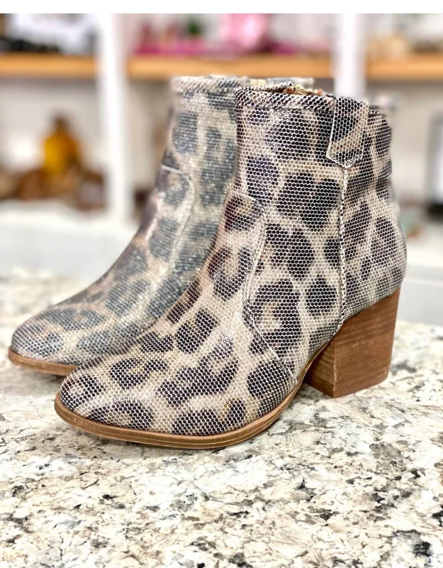 Leopard Booties