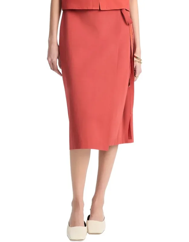 Wrap Straight Skirt
