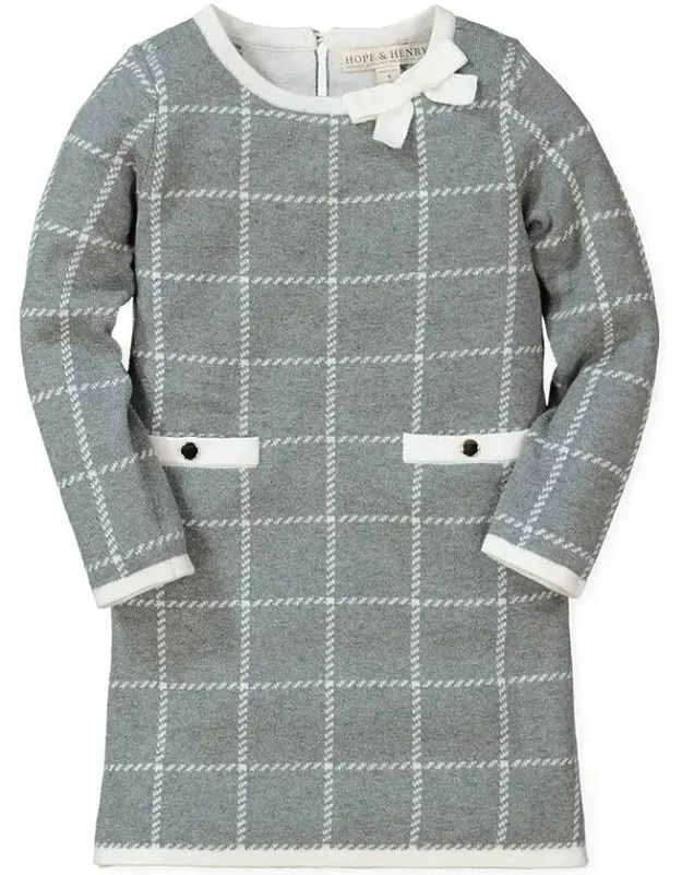 Windowpane Sweaterdress