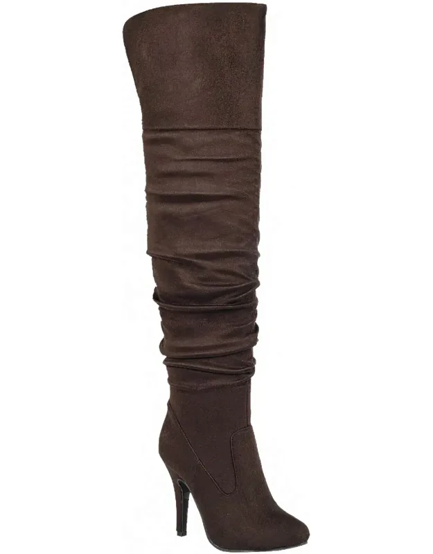 Unmatchable Pointy Slouchy Knee And Thigh High Boots