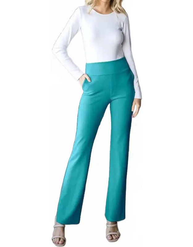 High Waisted Stretch Flare Pants