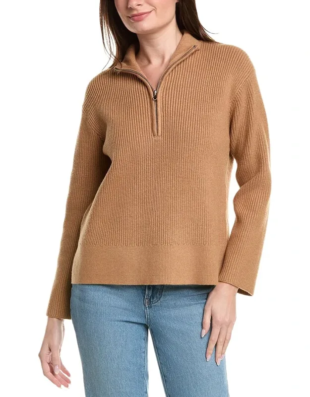 Collared 1/2-zip Sweater