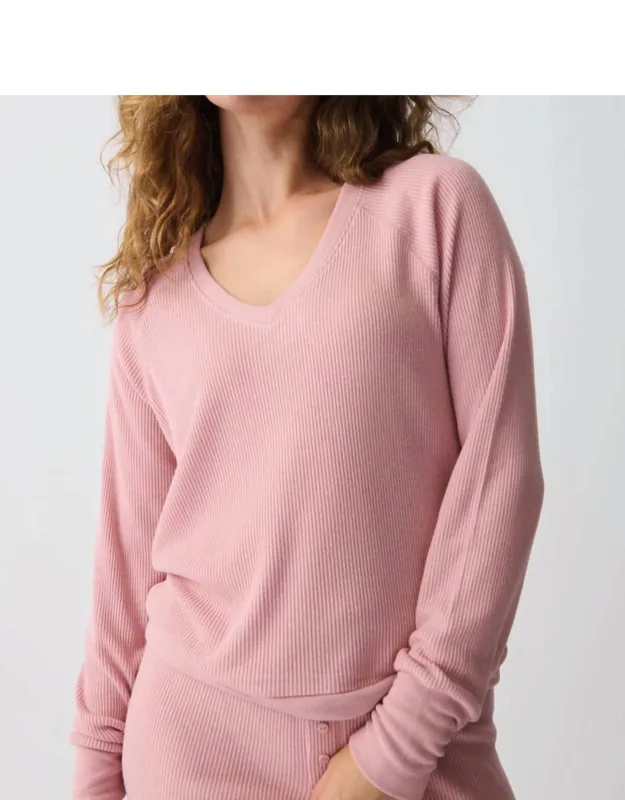 Textured Essentials Long Sleeve Top