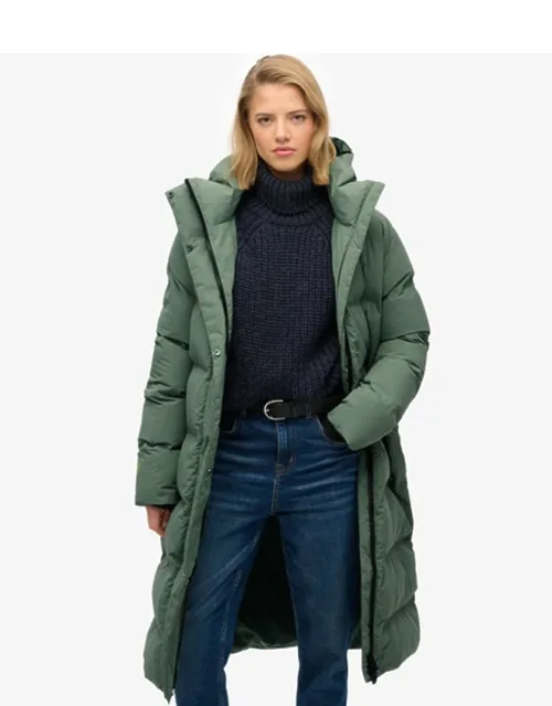 Hooded Longline Puffer Jacket